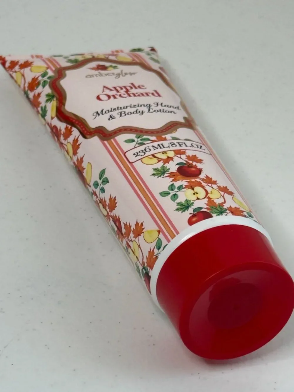 Amber Glow Apple Orchard Moisturizing Hand & Body Lotion 8 oz New